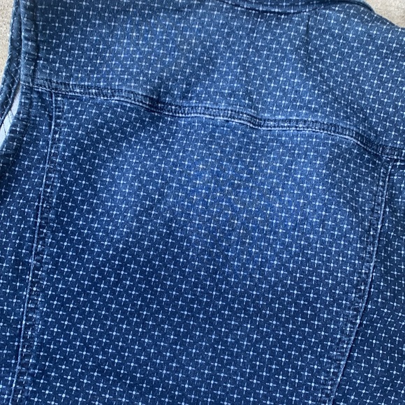 Christopher & Banks Jean Patterned Zip Up Vest - Picture 13 of 13